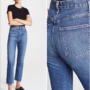 NWOT AGOLDE Pinch Waist High Rise in Placebo - Size 25